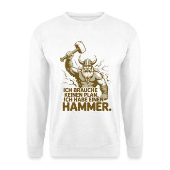Légende viking viking marin Odin Raven Fighter - Sweat-shirt Unisexe - blanc - Devant
