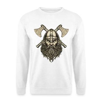 Légende viking viking marin Odin Raven Fighter - Sweat-shirt Unisexe - blanc - Devant