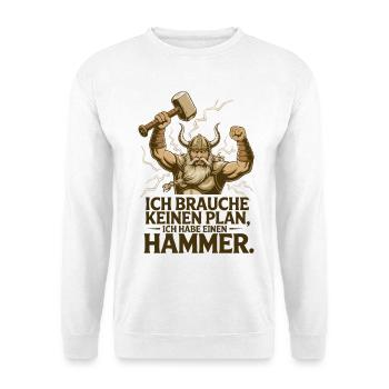 Légende viking viking marin Odin Raven Fighter - Sweat-shirt Unisexe - blanc - Devant