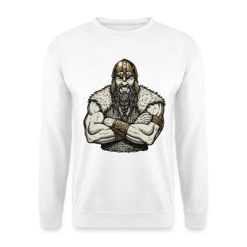 Légende viking viking marin Odin Raven Fighter - Sweat-shirt Unisexe - blanc - Devant