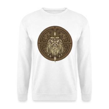 Légende viking viking marin Odin Raven Fighter - Sweat-shirt Unisexe - blanc - Devant