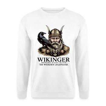 Légende viking viking marin Odin Raven Fighter - Sweat-shirt Unisexe - blanc - Devant