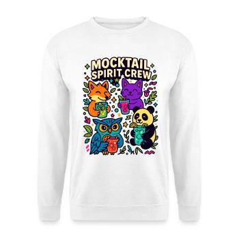 mocktail spirit crew, süße tiere - Unisex Pullover - Weiß - Vorne