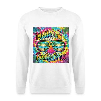 Équipe de la fête Malle Fête d’été à Majorque - Sweat-shirt Unisexe - blanc - Devant