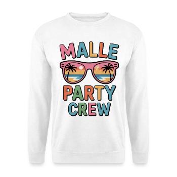 Équipe de la Malle Party Majorque Été - Sweat-shirt Unisexe - blanc - Devant