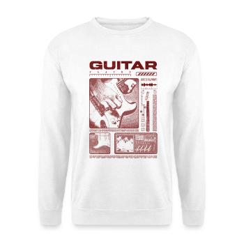 Guitar Player Rock Guitarist Streetwear Musician - Unisex Sweatshirt - white - Front