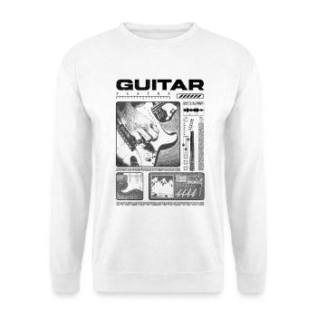Guitar Player Rock Guitarist Streetwear Musician - Unisex Sweatshirt - white - Front