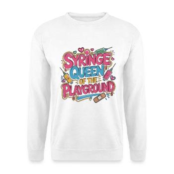 Infirmière pédiatrique Seringue Reine des enfants Infirmière - Sweat-shirt Unisexe - blanc - Devant
