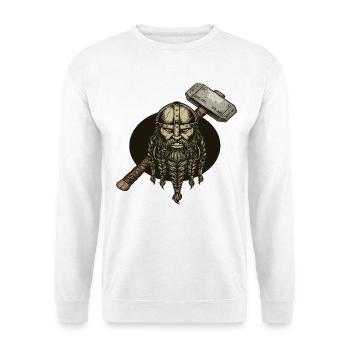 Légende viking viking marin Odin Raven Fighter - Sweat-shirt Unisexe - blanc - Devant