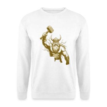 Légende viking viking marin Odin Raven Fighter - Sweat-shirt Unisexe - blanc - Devant