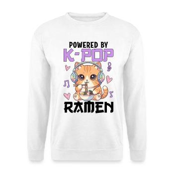 Powered By K-Pop Ramen - Unisex Sweatshirt - white - Front