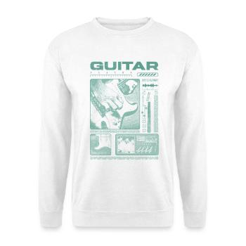 Guitar Player Rock Guitarist Streetwear Musician - Unisex Sweatshirt - white - Front