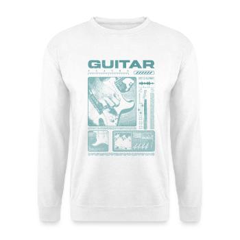 Guitar Player Rock Guitarist Streetwear Musician - Unisex Sweatshirt - white - Front