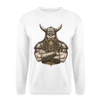 Légende viking viking marin Odin Raven Fighter - Sweat-shirt Unisexe - blanc - Devant