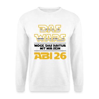 Das Wars | Abi 2026 - Abitur - Geschenk - Unisex Pullover - Weiß - Vorne
