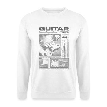 Guitariste Guitariste Rock Musicien streetwear - Sweat-shirt Unisexe - blanc - Devant