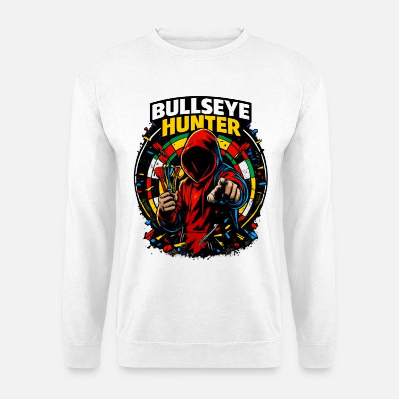 Dart Bullseye Hunter - Unisex Sweatshirt - white