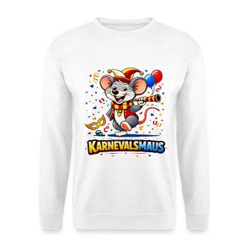 Carnival Mouse Party Motif - Unisex Sweatshirt - white - Front
