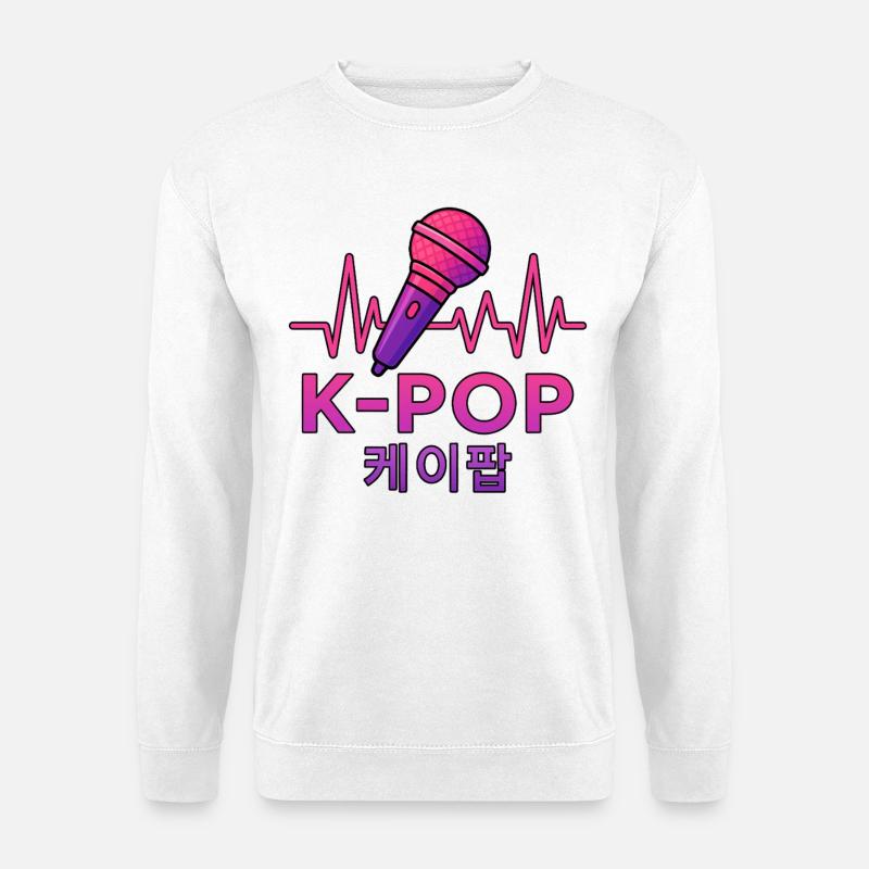 K Pop Korean - Unisex Sweatshirt - white