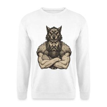 Légende viking viking marin Odin Raven Fighter - Sweat-shirt Unisexe - blanc - Devant