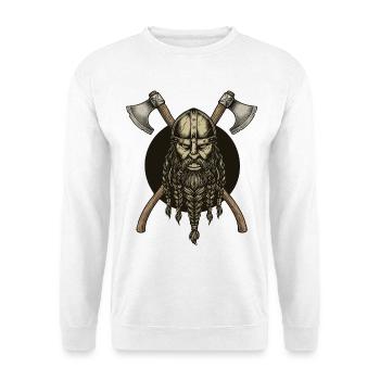 Légende viking viking marin Odin Raven Fighter - Sweat-shirt Unisexe - blanc - Devant