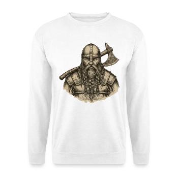 Légende viking viking marin Odin Raven Fighter - Sweat-shirt Unisexe - blanc - Devant