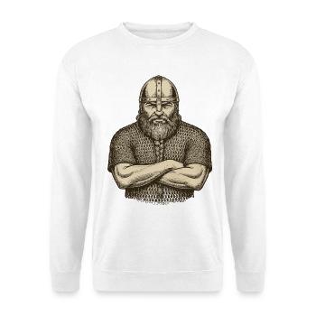 Légende viking viking marin Odin Raven Fighter - Sweat-shirt Unisexe - blanc - Devant