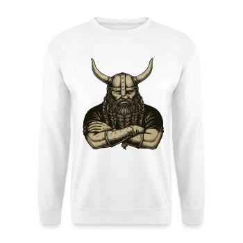 Légende viking viking marin Odin Raven Fighter - Sweat-shirt Unisexe - blanc - Devant