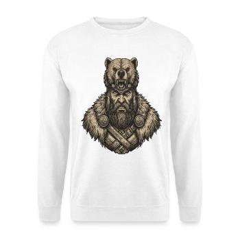 Légende viking viking marin Odin Raven Fighter - Sweat-shirt Unisexe - blanc - Devant