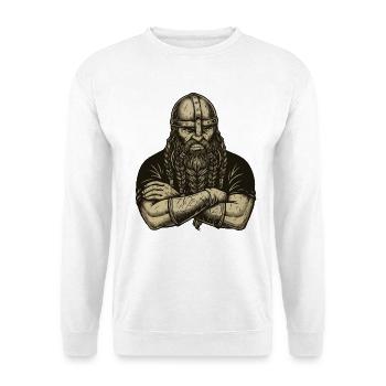 Légende viking viking marin Odin Raven Fighter - Sweat-shirt Unisexe - blanc - Devant