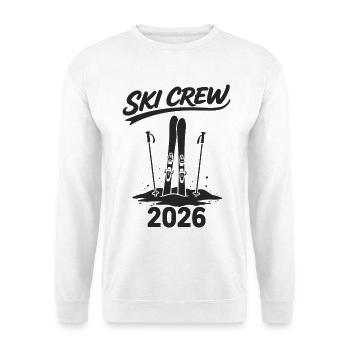 SKI CREW Winter holiday and après-ski outfit - Unisex Sweatshirt - white - Front