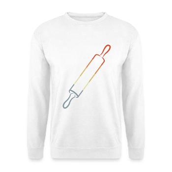 Vintage Rolling Pin Sketch - Unisex Sweatshirt - white - Front