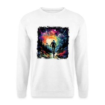 Mountainbike Retro - Unisex Pullover - Weiß - Vorne