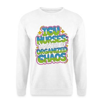 Infirmières en soins intensifs Masters en première ligne médicale organisée - Sweat-shirt Unisexe - blanc - Devant