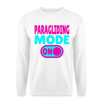 Paragliding Mode ON – Paragliding Freedom - Unisex Sweatshirt - white - Front