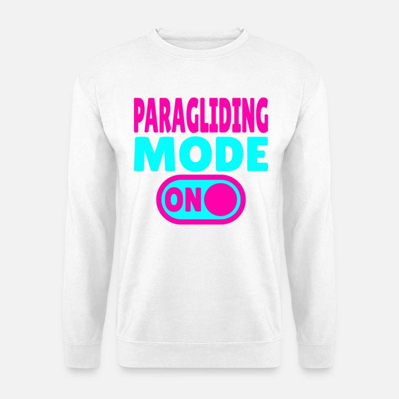 Paragliding Mode ON – Paragliding Freedom - Unisex Sweatshirt - white