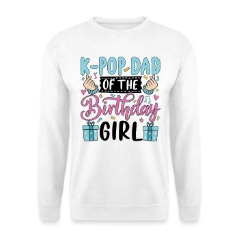 K-Pop Papa de la Fille d’Anniversaire - Sweat-shirt Unisexe - blanc - Devant
