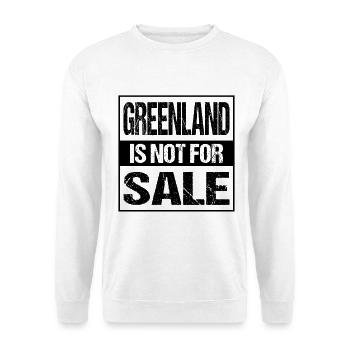 Greenland Is Not For Sale - Unisex Pullover - Weiß - Vorne