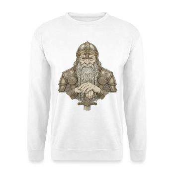 Légende viking viking marin Odin Raven Fighter - Sweat-shirt Unisexe - blanc - Devant