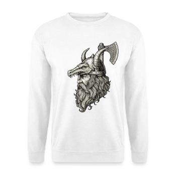 Légende viking viking marin Odin Raven Fighter - Sweat-shirt Unisexe - blanc - Devant