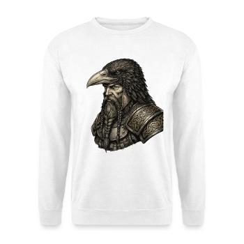Légende viking viking marin Odin Raven Fighter - Sweat-shirt Unisexe - blanc - Devant