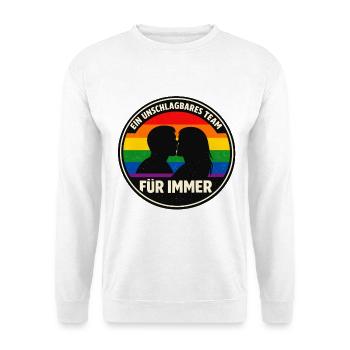 Équipe Imbattable – Pride Love LGBTQ+ - Sweat-shirt Unisexe - blanc - Devant