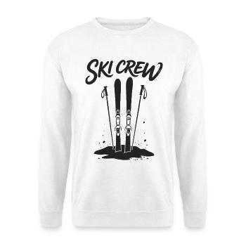 SKI CREW Winter holiday and après-ski outfit - Unisex Sweatshirt - white - Front