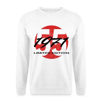 55e anniversaire 1971 cadeau pour hommes et femmes - Sweat-shirt Unisexe - blanc - Devant