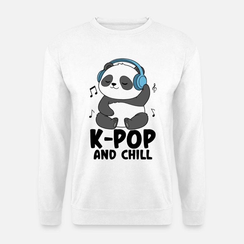 K-Pop And Chill - Unisex Sweatshirt - white