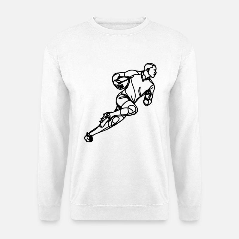 Rugby Sketch - Unisex Sweatshirt - white