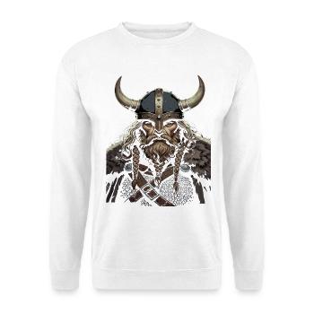 Légende viking viking marin Odin Raven Fighter - Sweat-shirt Unisexe - blanc - Devant