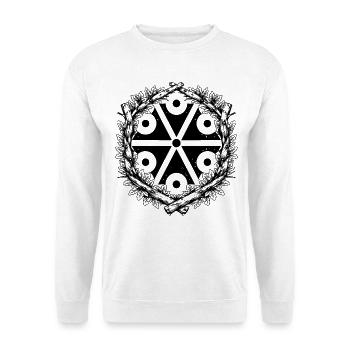 Perun Symbol slawischer Donnergott - Unisex Pullover - Weiß - Vorne