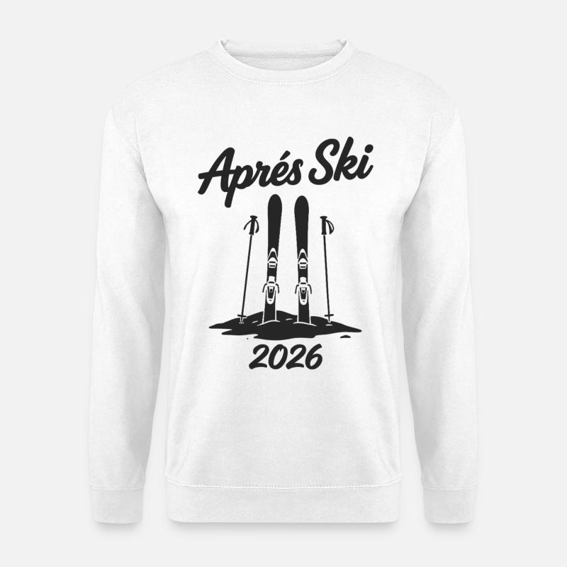 APRES SKI 2026 Vinterferie Pispistfest - Unisex sweater - hvid