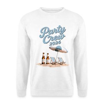 Party Crew 2026 Sommerurlaub Strand Gruppe - Unisex Pullover - Weiß - Vorne